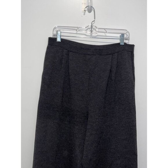 St. John  Collection Dark Gray   High Waist Straight Leg Women's Pants Size 10 - Picture 2 of 10